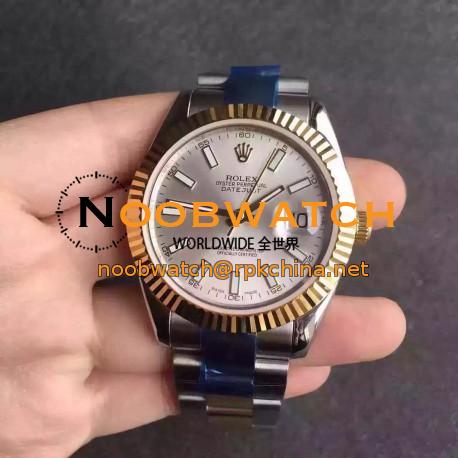 Replica Rolex Datejust II 116333 V5 41MM Stainless Steel & Yellow Gold Silver Dial Swiss 2836-2