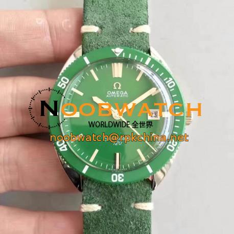 Replica Omega Seamaster 120 Vintage 135.0027 1969 JH Stainless Steel Green Dial Swiss 2824-2