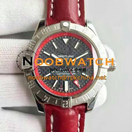 Replica Breitling Avenger II GMT A3239011/BC35/433X/A20BA.1 N Stainless Steel Carbon Fiber Dial Swiss 2836-2