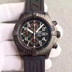 Replica Breitling Super Avenger Limited Edition M13370 N PVD Black Dial Swiss 7750