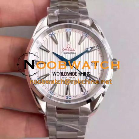 Replica Omega Seamaster Aqua Terra 150M Captain’s Watch Ryder Cup 231.10.42.21.02.002 KW Stainless Steel White Dial Swiss 8500