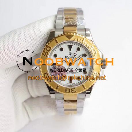 Replica Rolex Yacht-Master 40 116622 JF Stainless Steel & Yellow Gold White Dial Swiss 3135