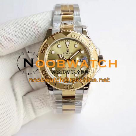 Replica Rolex Yacht-Master 40 116622 JF Stainless Steel & Yellow Gold Champagne Dial Swiss 2836-2
