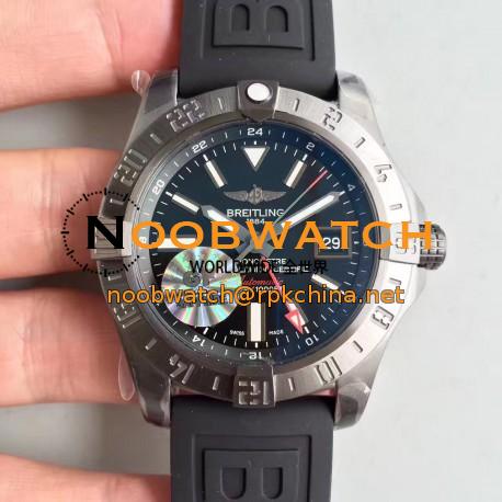 Replica Breitling Avenger II GMT A3239010/BF04/109W/M20BASA.1 GF Stainless Steel Black Dial Swiss 2836-2