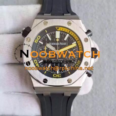 Replica Audemars Piguet Royal Oak Offshore Diver Chronograph 26703ST.OO JF Stainless Steel Black Dial Swiss 3124