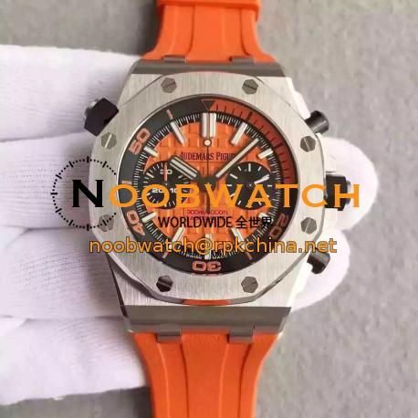 Replica Audemars Piguet Royal Oak Offshore Diver Chronograph 26703ST.OO.A070CA.01 JF Stainless Steel Orange Dial Swiss 3124