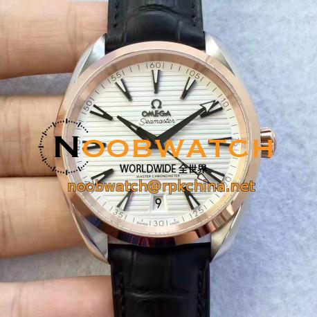 Replica Omega Seamaster Aqua Terra 150M Master Co-Axial Baselworld 2017 XF Stainless Steel & Rose Gold White Dial Swiss 8900