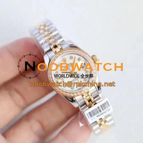Replica Rolex Lady Datejust 28 279383RBR 28MM N Stainless Steel & Yellow Gold Mother Of Pearl Dial Swiss 2671